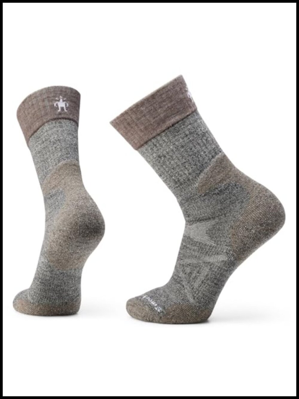 Merino Wool Crew Socks Cushioned Seamless Toe Stay Put Fit